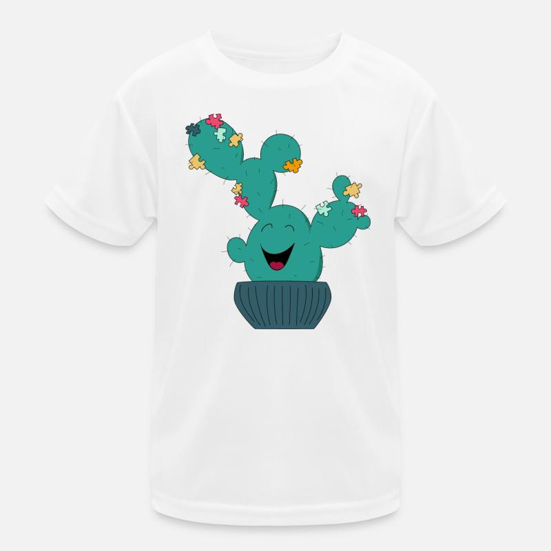 Puzzle Cactus Kids Functional T-Shirt
