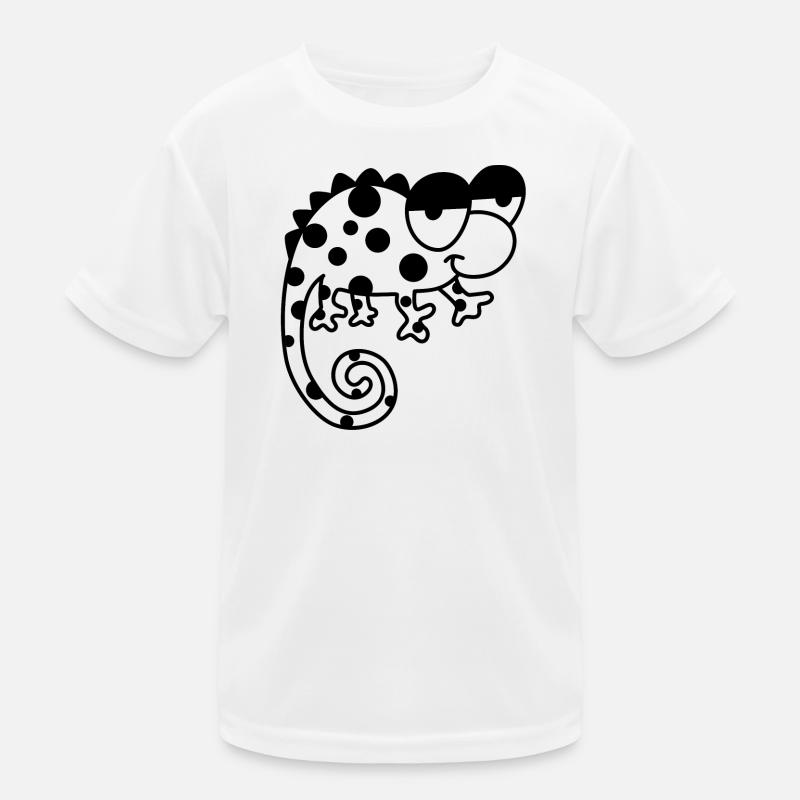 Caméléon – Reptile aux couleurs changeantes, Vinta élégant T-shirt sport Enfant
