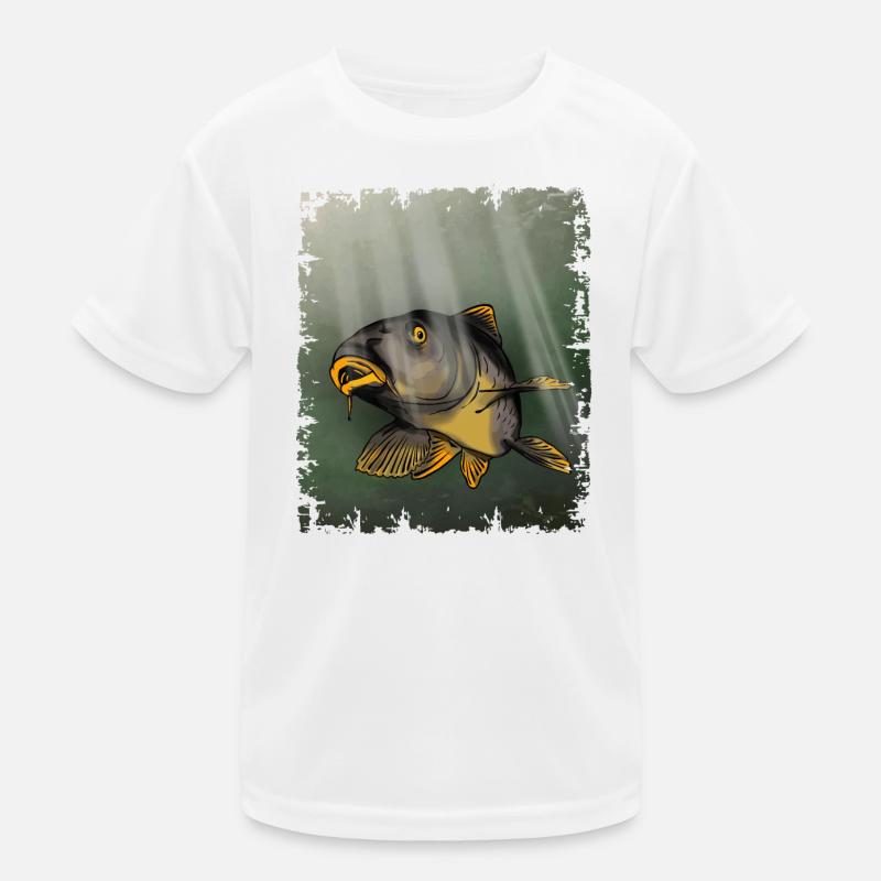 Karpfenfischen Unterwasserfisch-Design Kinder Funktions-T-Shirt