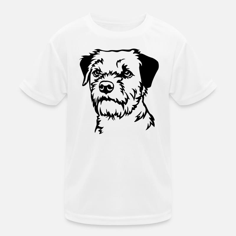 Tête de Border Terrier T-shirt sport Enfant