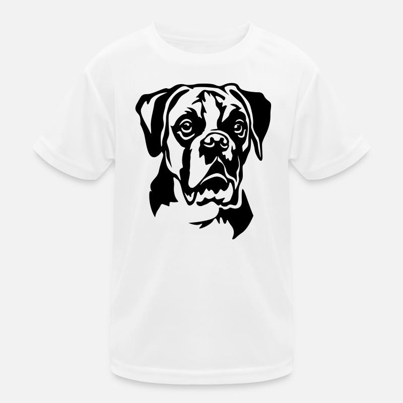 Boxer Kopf Kinder Funktions-T-Shirt