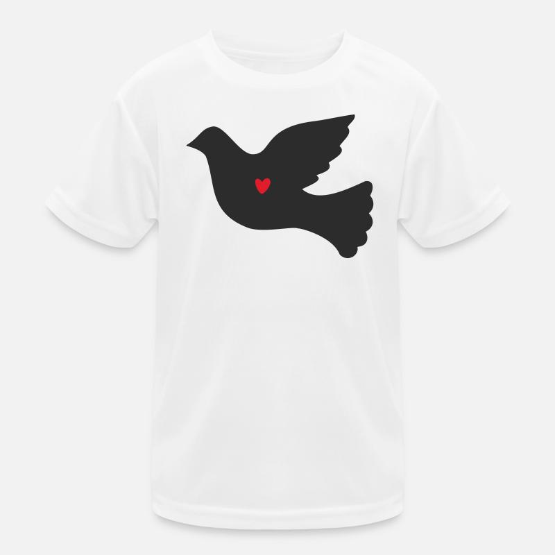 Taube Friedenstaube Kinder Funktions-T-Shirt