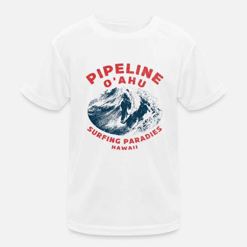 Pipeline O'ahu Surf Paradise Kids Functional T-Shirt