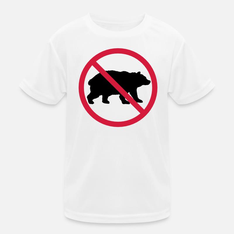Bär Verboten Schild Kinder Funktions-T-Shirt