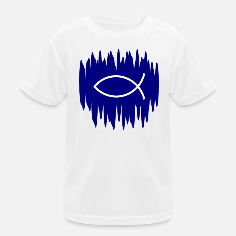 Jesus fish Ichthys fish fish Kids Functional T-Shirt