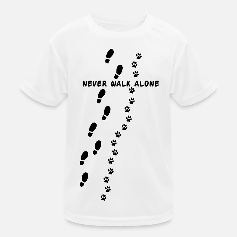 Never walk alone Kinder Funktions-T-Shirt