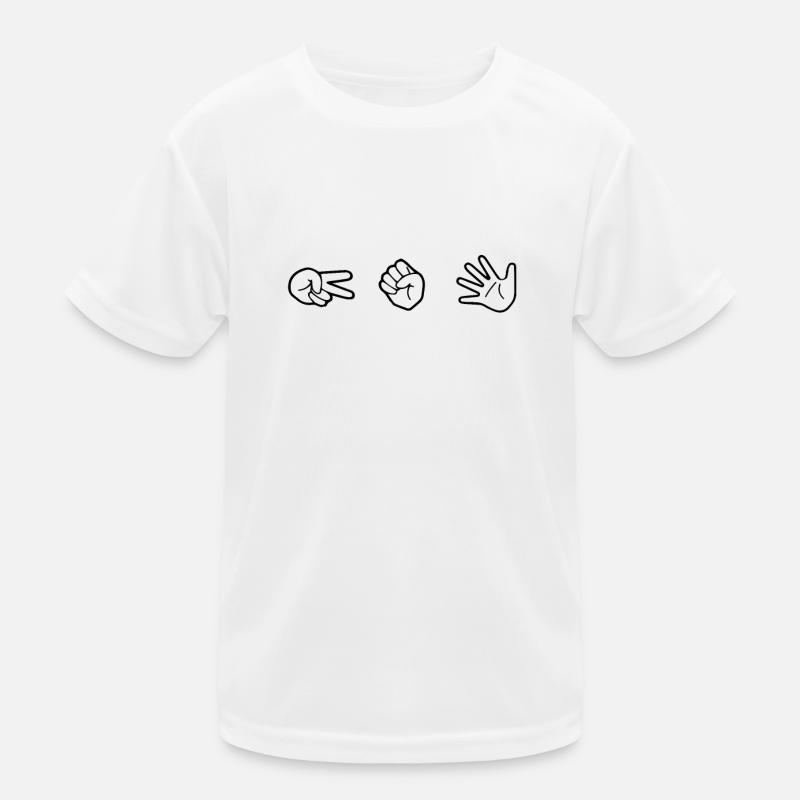 Schere Stein Papier Kinder Funktions-T-Shirt