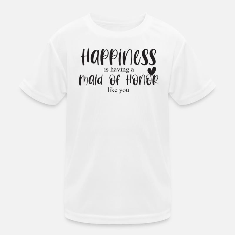 Trauzeugin Hochzeit Glück Geschenk Danke Kinder Funktions-T-Shirt