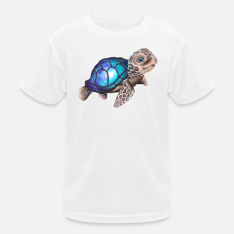 Schildkröte mit einer Galaxie Kinder Funktions-T-Shirt
