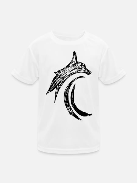 Cat Tribal Lynx Jaguer - Kids Functional T-Shirt - white