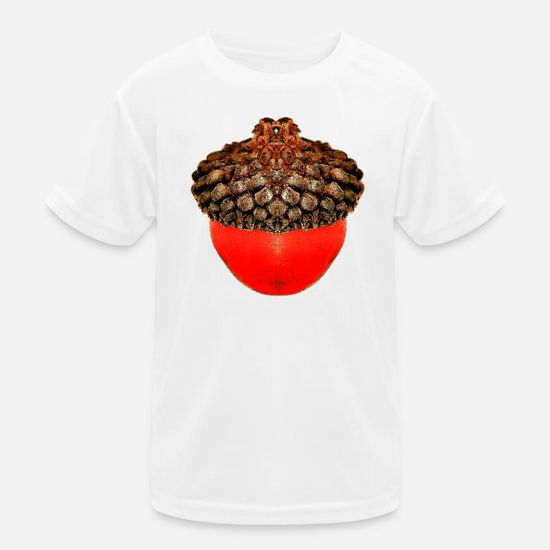 schöne Herbstdrucke, Eichelfoto, unisex herbst Kinder Funktions-T-Shirt