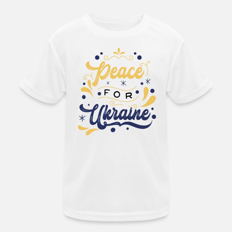 Message de paix Ukraine Illustration T-shirt sport Enfant