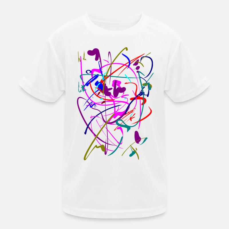Abstrakt Kinder Funktions-T-Shirt