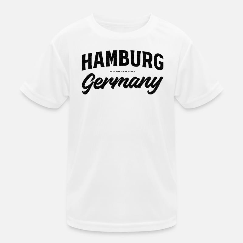 Hamburg Germany – Coordinates Design Kids Functional T-Shirt