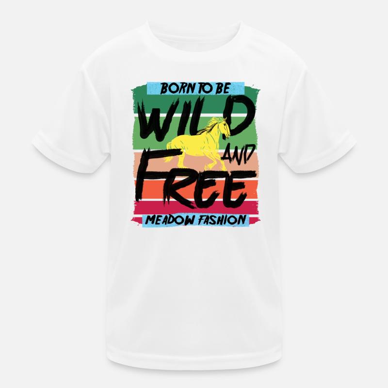Geboren um Wild zu sein Kids Functional T-Shirt