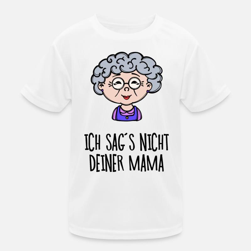Lustig Oma Großmutter Statement Brille Alte Frau Kinder Funktions-T-Shirt