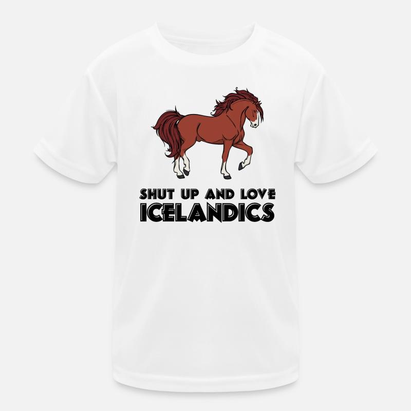 Cool Icelandic Horses Statement Cheval Amour Islandais T-shirt sport Enfant