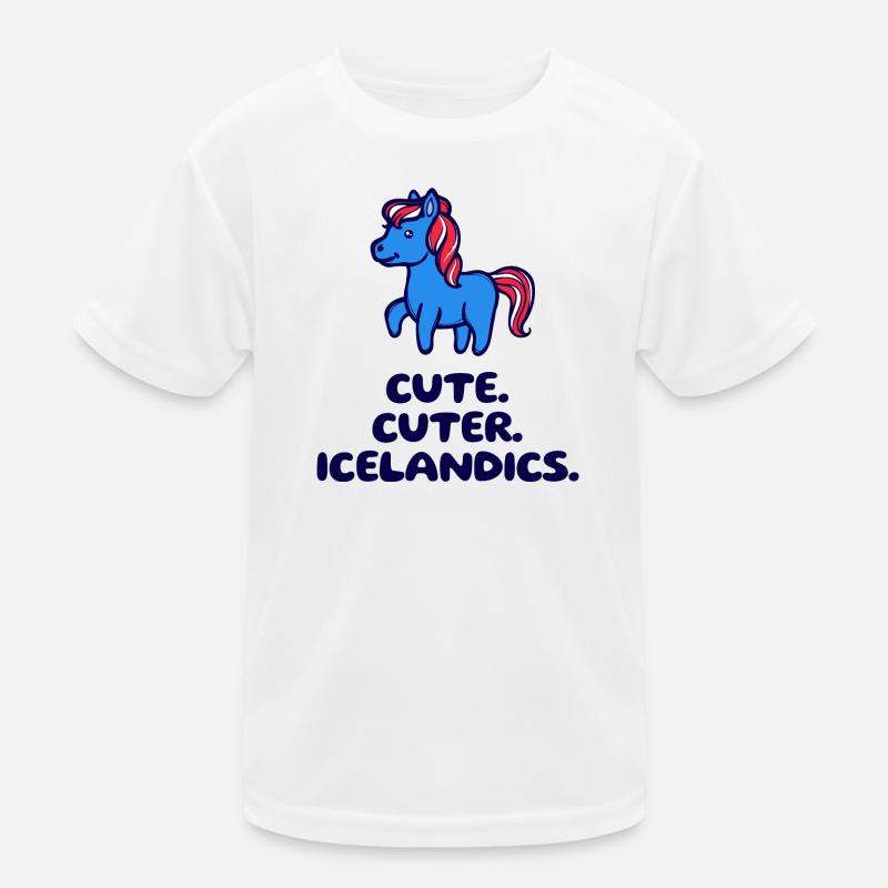 Pony Isländer Islandpferde Statement Islandponys Kinder Funktions-T-Shirt