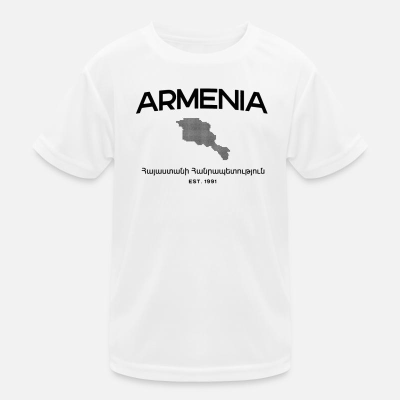Armenia Map Kids Functional T-Shirt