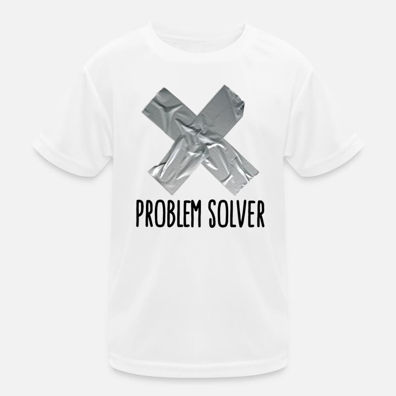 Lustig Klebeband Mann Vater Problem solver Kinder Funktions-T-Shirt