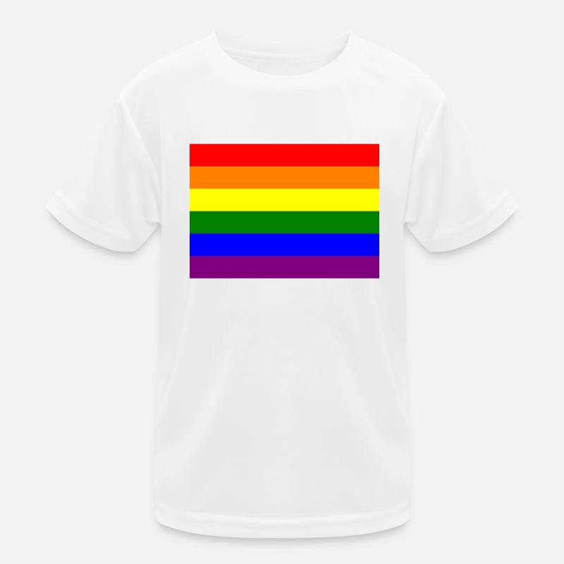 Pride Rainbow Flag Design Kids Functional T-Shirt