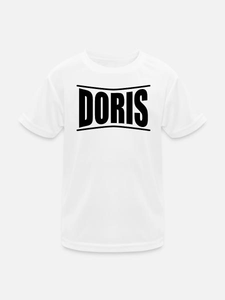 T-Shirt Doris T-Shirt Geschenkidee - Kinder Funktions-T-Shirt - Weiß