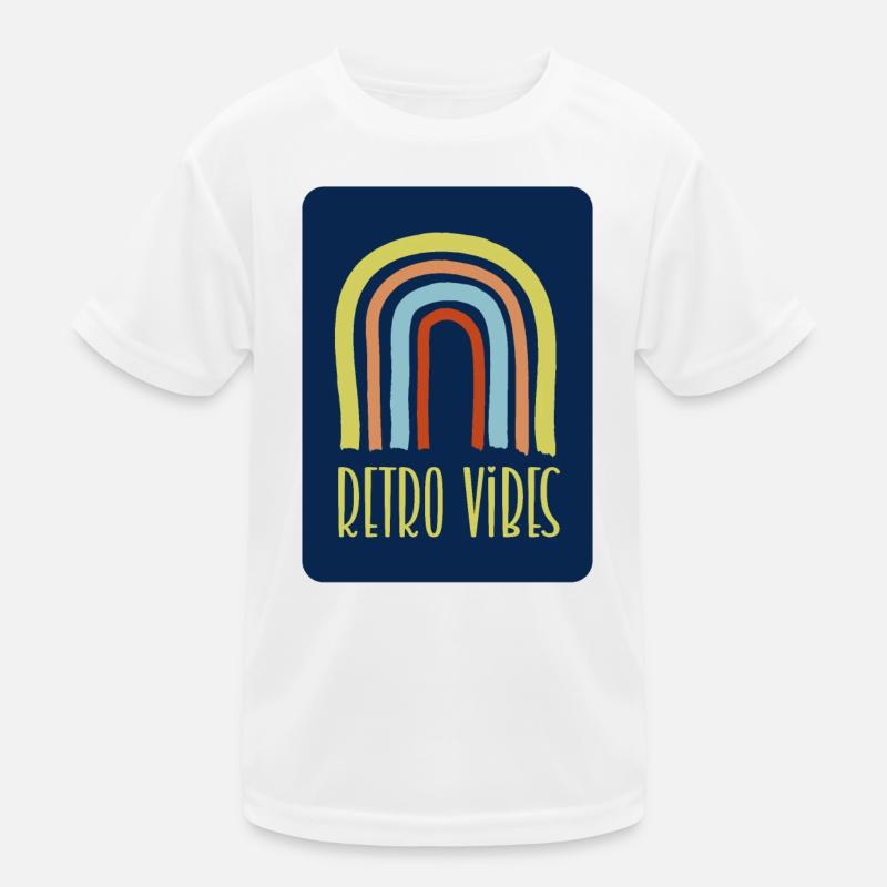 Retro-Vibes Kinder Funktions-T-Shirt