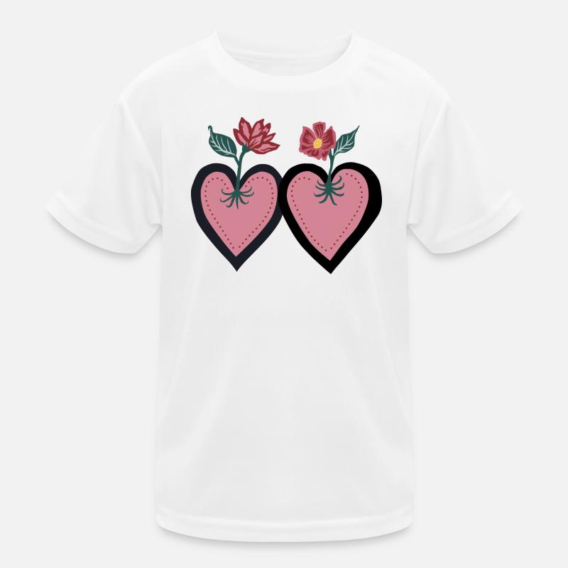 Cœurs MidCenturyStyle T-shirt sport Enfant