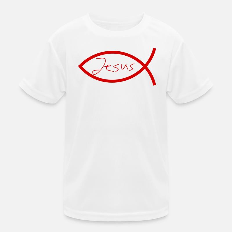Jesus fish Ichthys fish fish Kids Functional T-Shirt
