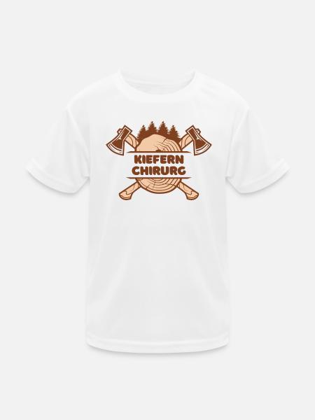 Kiefern Chirurg - Kinder Funktions-T-Shirt - Weiß - Vorne