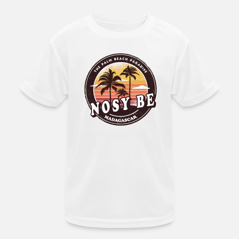 Nosy Be Madagaskar Strand Design Kinder Funktions-T-Shirt