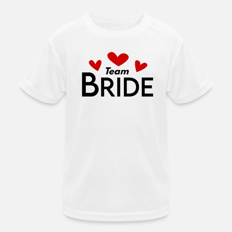 Team Braut Hochzeitsfeier Kinder Funktions-T-Shirt