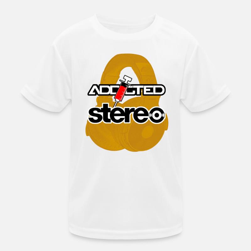 Addicted Stereo V2 Kinder Funktions-T-Shirt