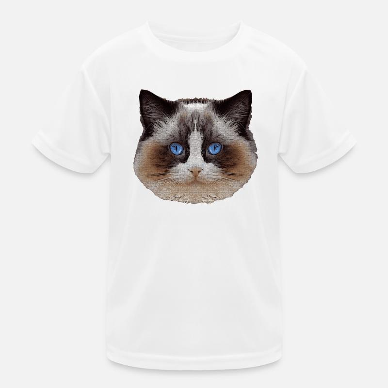 Ragdoll, samtpfote, Katzen design Kinder Funktions-T-Shirt