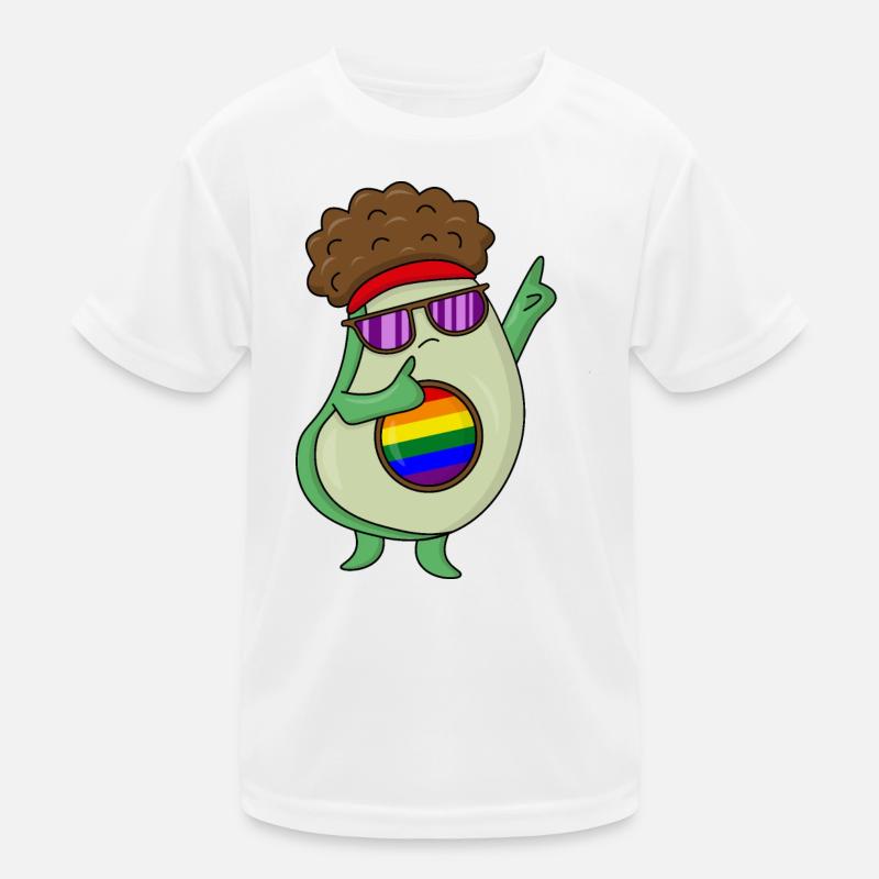 LGBT Avacado Regenbogen Kinder Funktions-T-Shirt