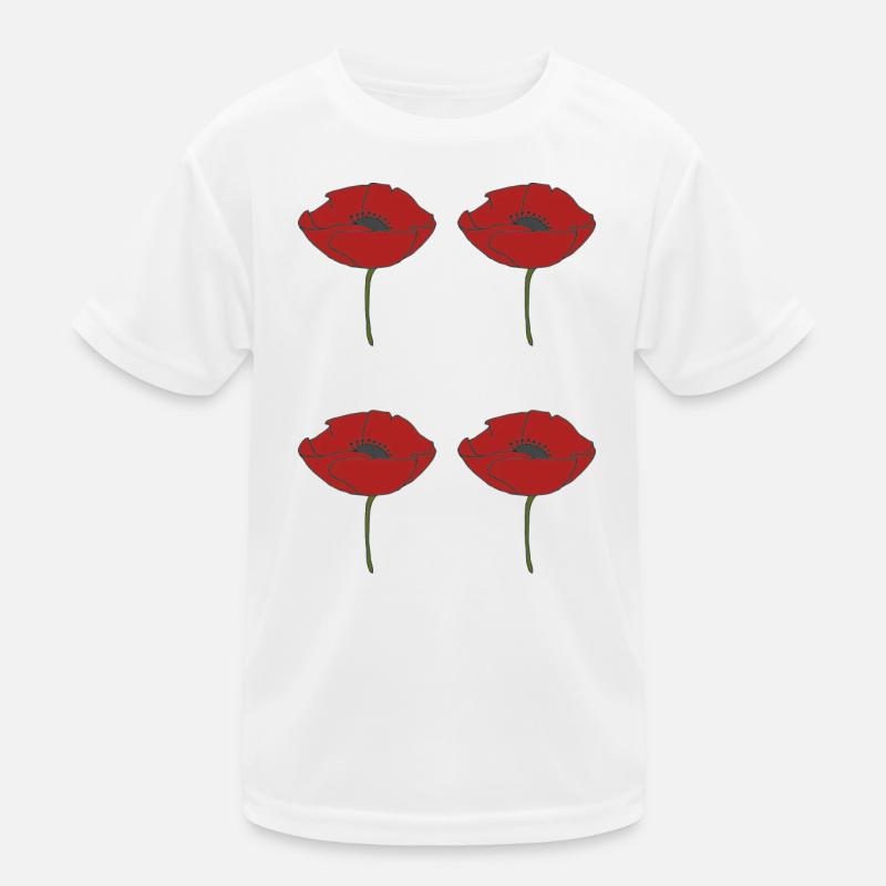 corn poppy Kids Functional T-Shirt