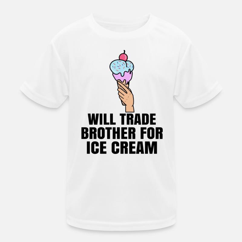Lustig Statement Nachspeise Süßigkeiten Eis Lecker Kinder Funktions-T-Shirt