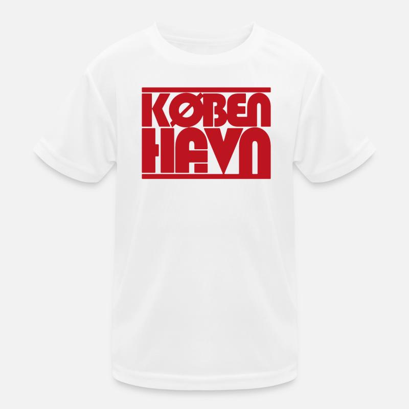 Copenhague, Danemark Description de la conception typographique T-shirt sport Enfant