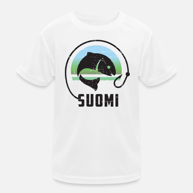 Vacances de pêche en Finlande T-shirt sport Enfant
