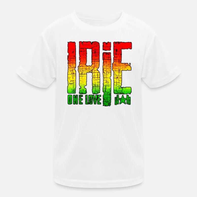Reggae Peace Symbols auf Graffiti-Hintergrund Kinder Funktions-T-Shirt