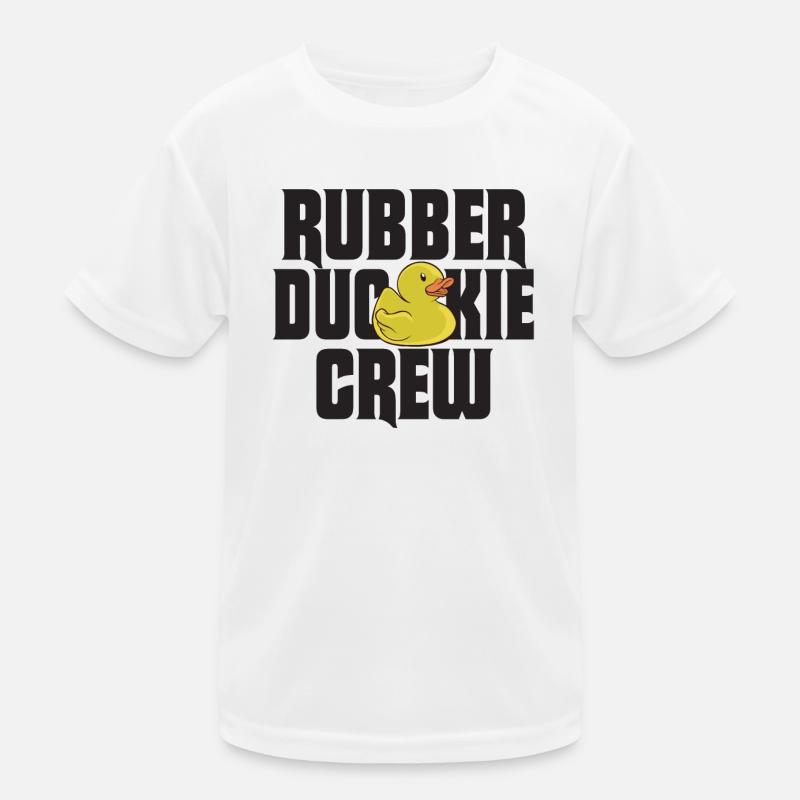 Rubber Duck Rubber Duckie Crew Kids Functional T-Shirt