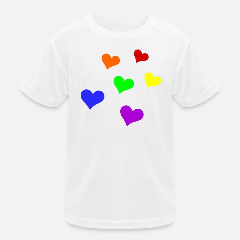 Cœurs LGBT T-shirt sport Enfant