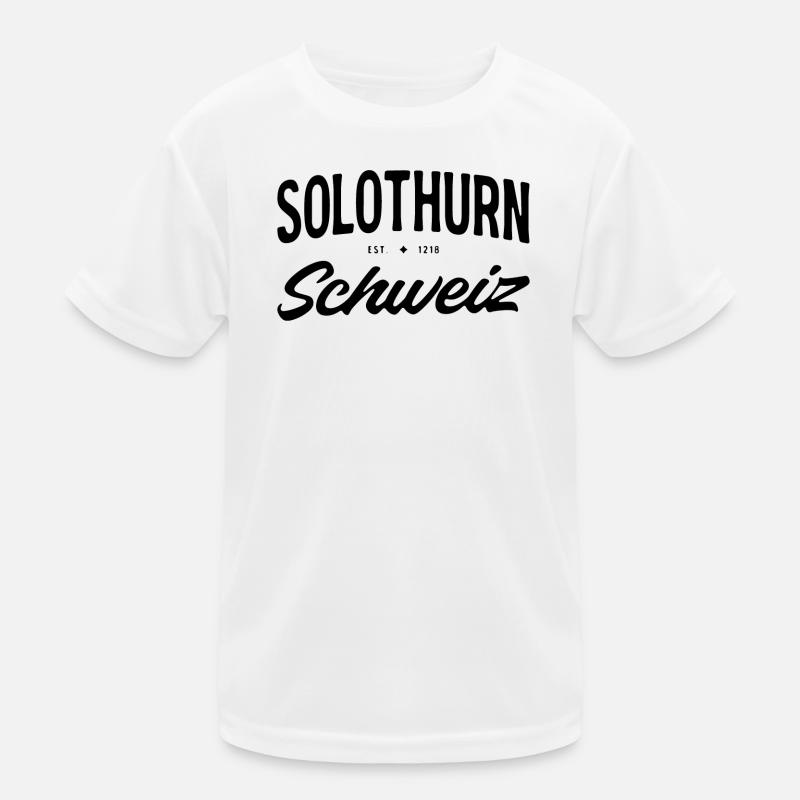 Solothurn Schweiz Vintage Schrift Kinder Funktions-T-Shirt