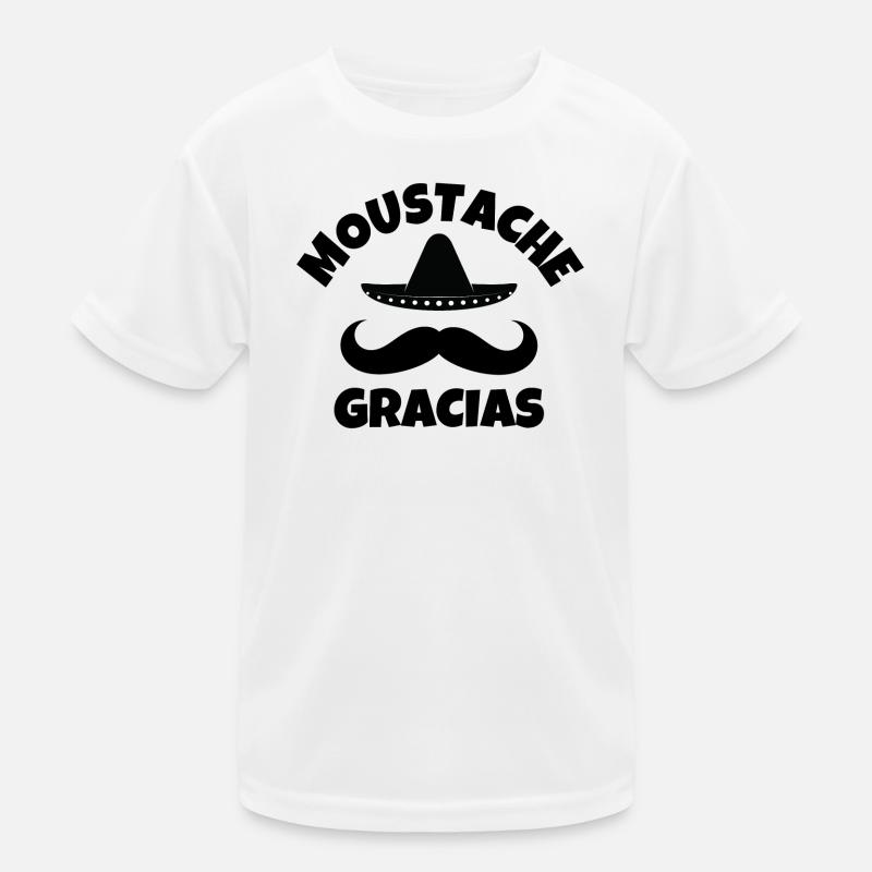 mustache, mustache, mustache gracias Kids Functional T-Shirt