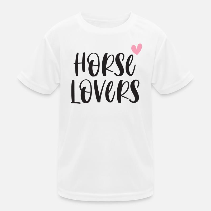 Horse Lovers Pferde Reiten Geschenk Kinder Funktions-T-Shirt