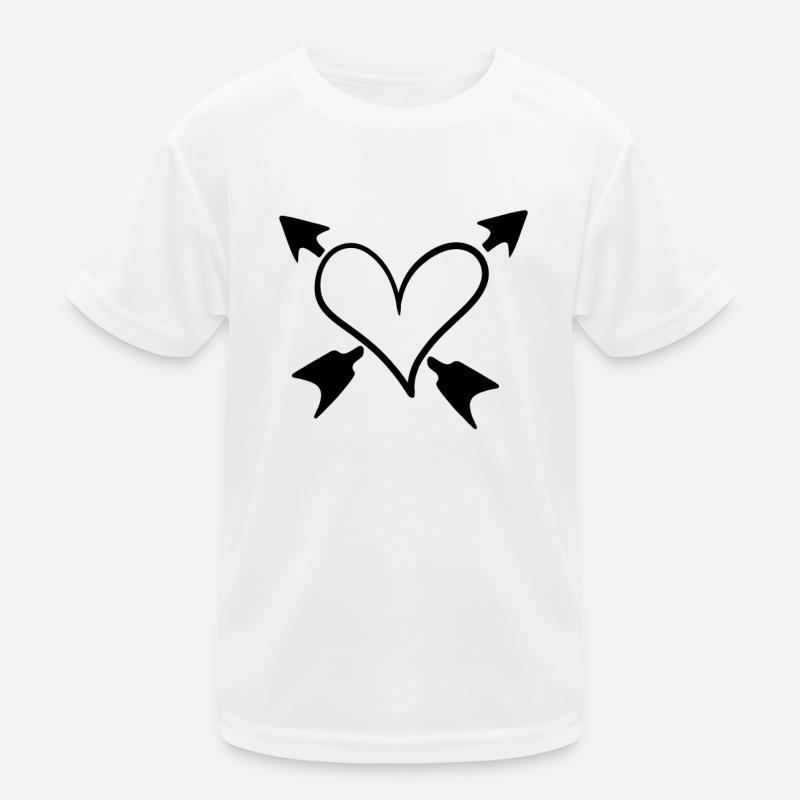 Herz Pfeile Liebe Kinder Funktions-T-Shirt