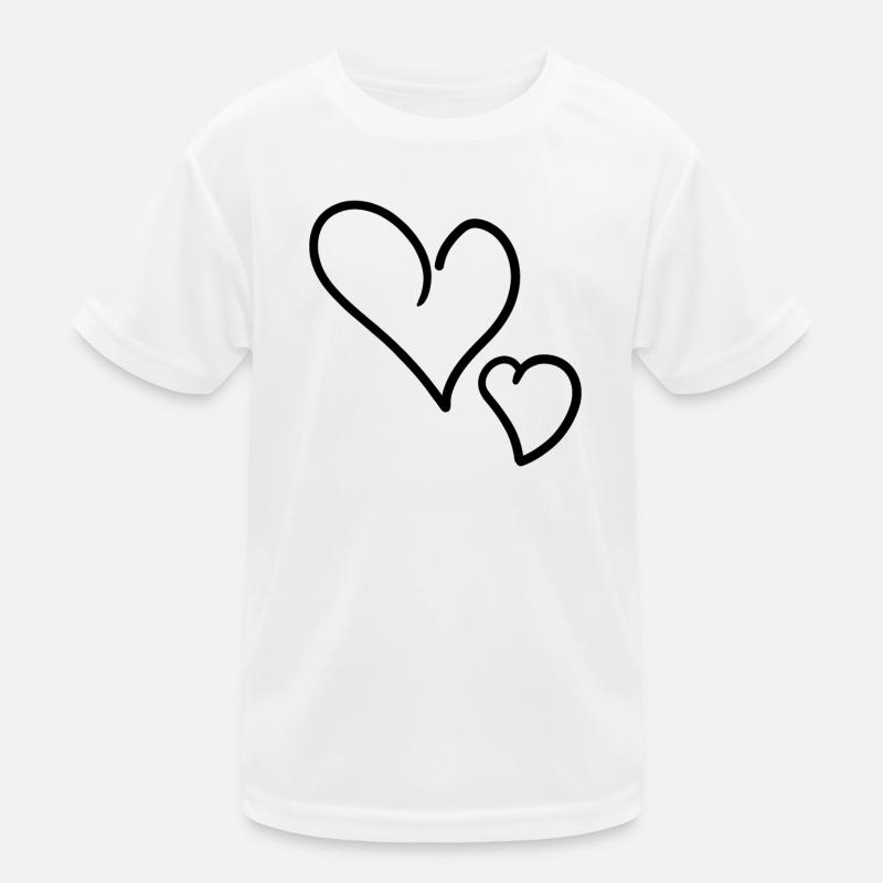 Herz Herze Kinder Funktions-T-Shirt