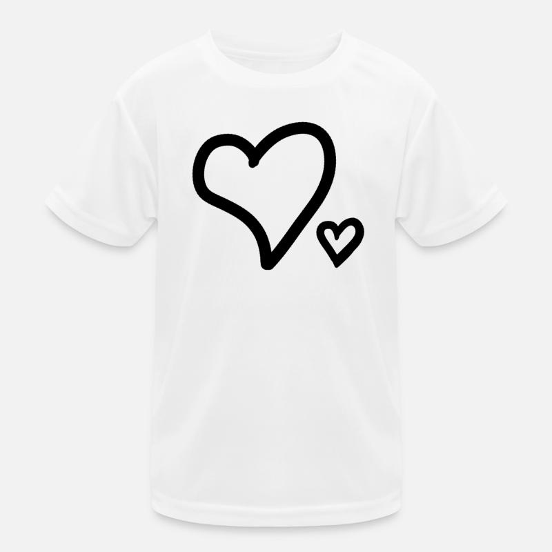 Herz Herze Kinder Funktions-T-Shirt