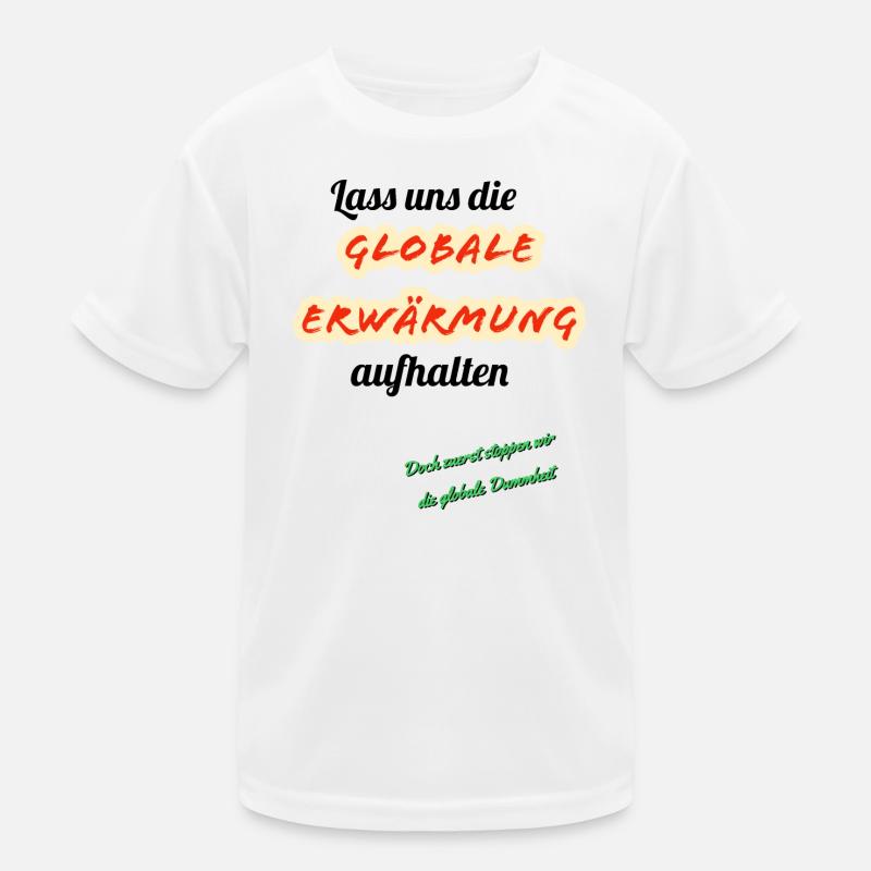 Global Warming Parody Design Kids Functional T-Shirt
