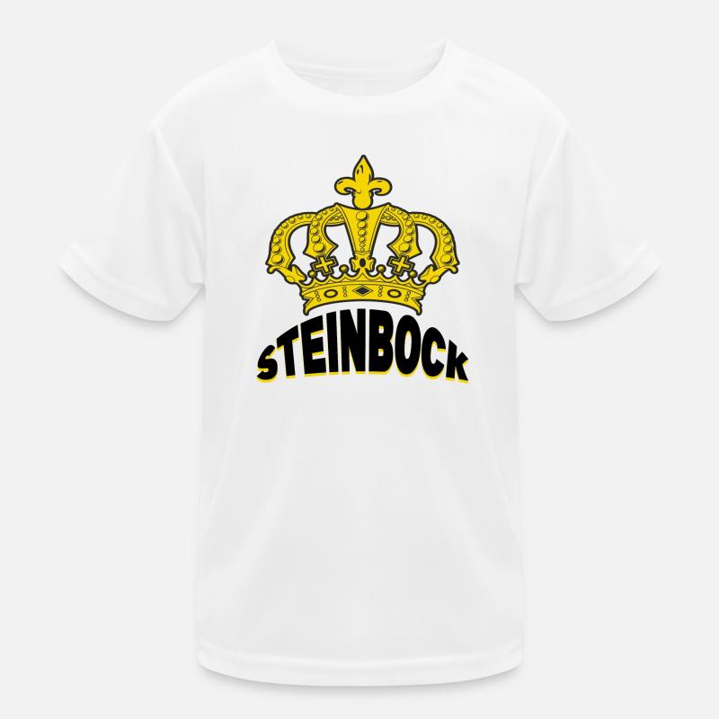 Steinbock Horoskop Spruch Sternzeichen Aberglaube Kinder Funktions-T-Shirt